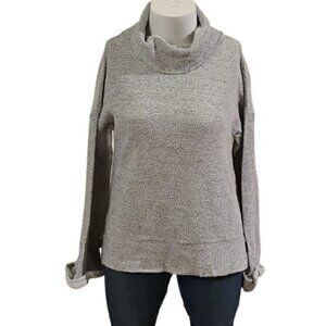 [Caslon] Gray Cowl Neck Sweater - Size L
